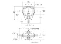 Dimensional Drawing for 600 Series Gear Drives