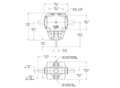 Dimensional Drawing for 600 Series Gear Drives