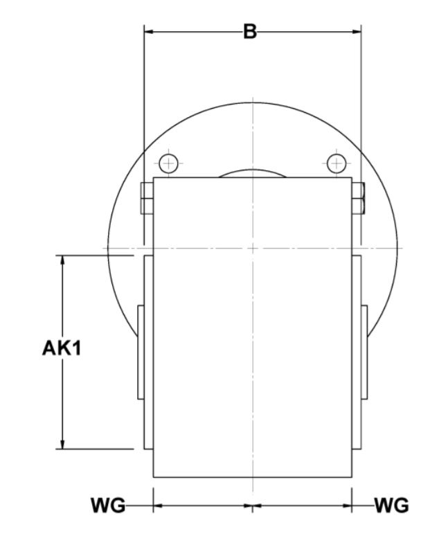 SSMQ Input Flange Side View