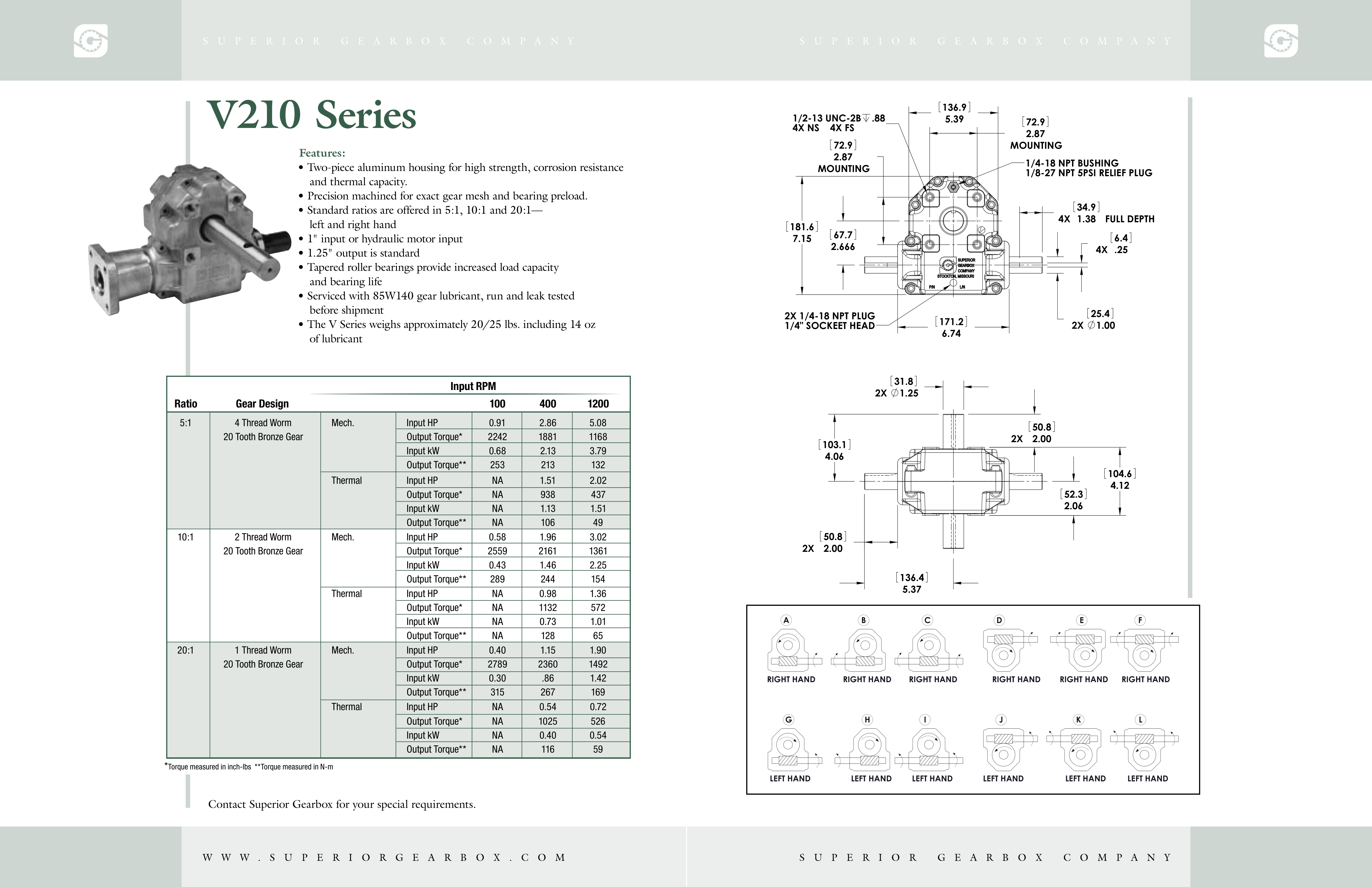 V210 Series Brochure Image