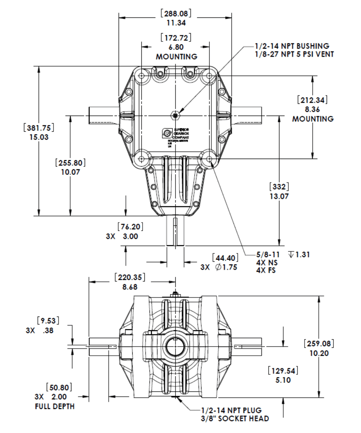 R800 Series Drawing