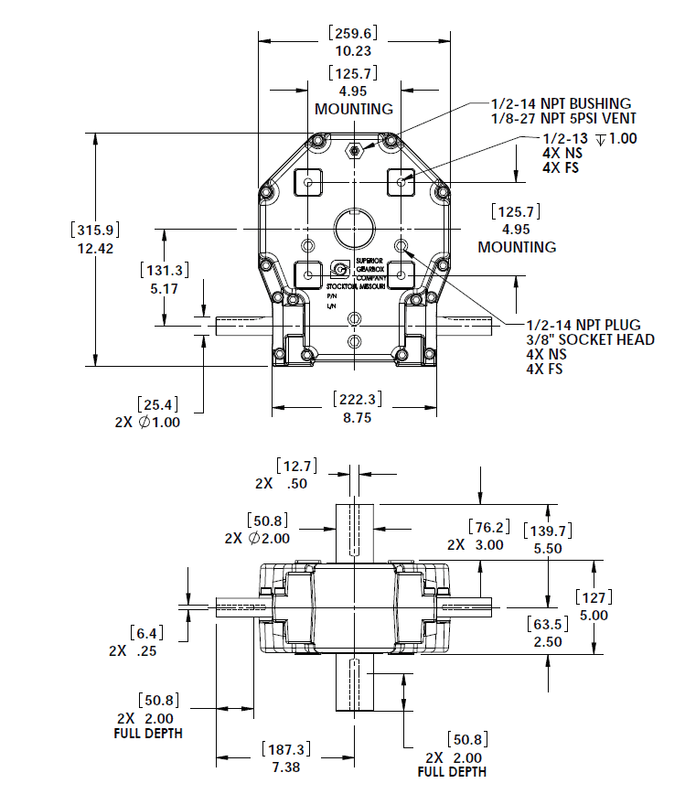 W260 Series Drawing